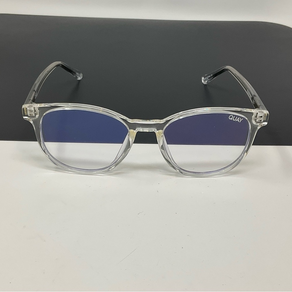 QUAY AUSTRALIA BLUEPRINT CLEAR BLUE LIGHT GLASSES